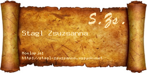 Stagl Zsuzsanna névjegykártya
